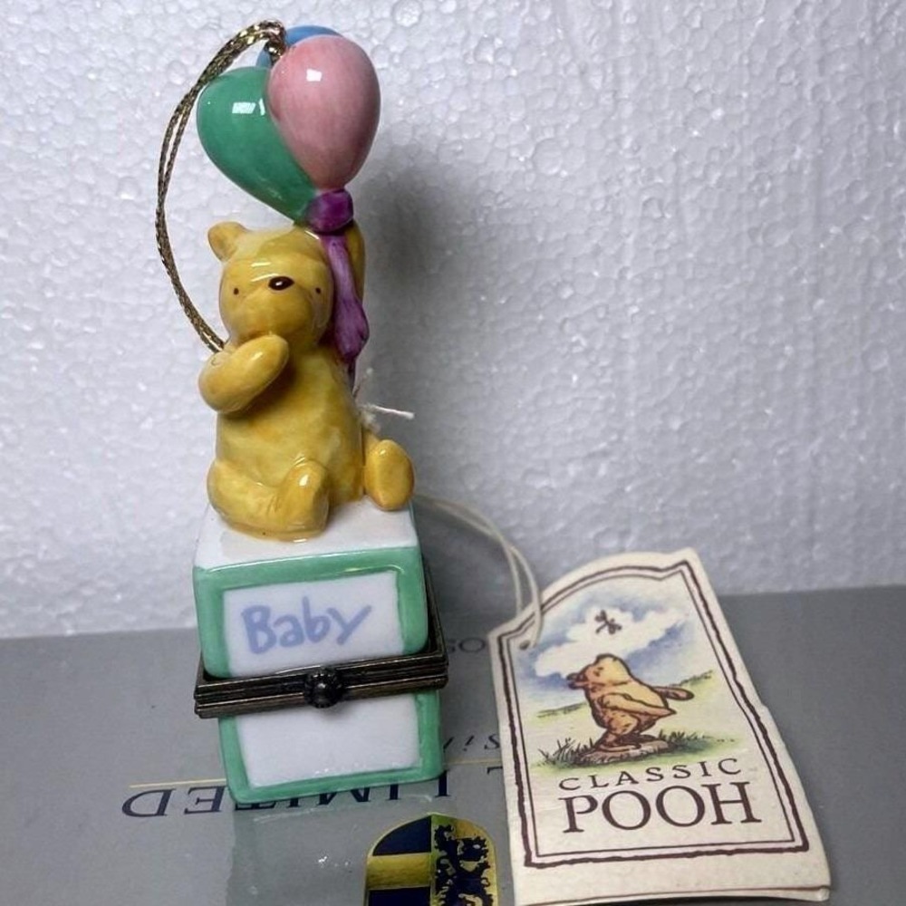 Perjinkities Midwest of Cannon Falls Trinket Box Classic Pooh Baby Block